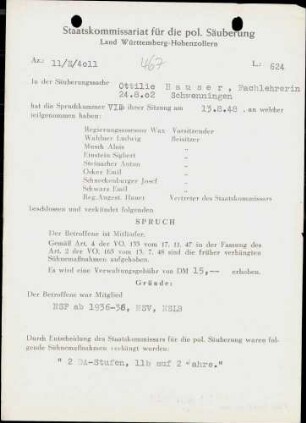 Hauser, Ottilie