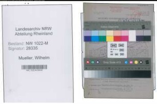 Entnazifizierung Wilhelm Mueller , geb. 24.09.1905 (Kaufmaennischer Angestellter)