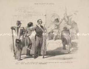 Encore une Royauté qui Chancelle - Karikatur zur Julirevolution 1830 (?)