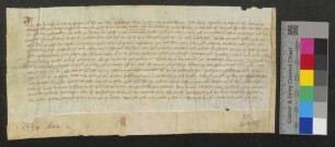 Clewi Bucher von Gundelfingen übernimmt von Vilips Lippolmann, Bürger zu Freiburg, den halben Schutzhof zu Gundelfingen als Erblehen.