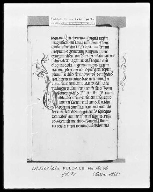 Psalterium cum Canticis — Initiale U, Folio 7verso