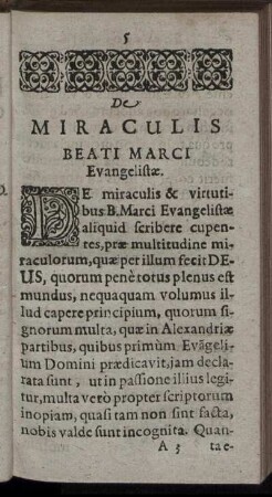 De Miraculis Beati Marci Evangelistae