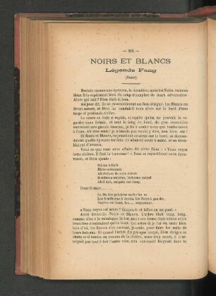 Noirs et Blancs. Légende Fang (Suite).