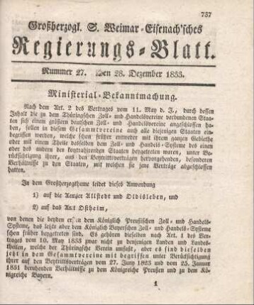 Nr. 27 : 28. Dezember 1833