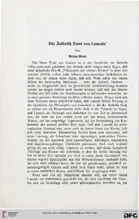31: Die Ästhetik Ernst von Lasaulx'