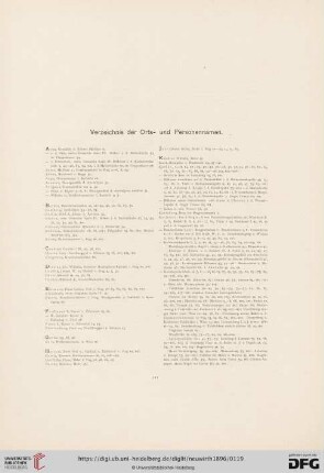 Verzeichnis der Orts- und Personennamen