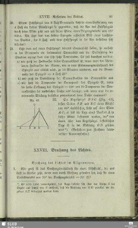 XXVIII. Brechung des Lichtes