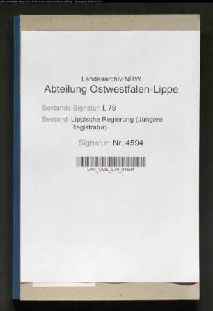 Stipendium der Familien Heistermann und Wippermann, Band 1