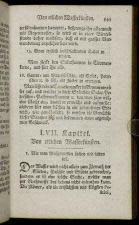 LVII. Kapitel. Von etlichen Wasserkünsten.