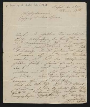 Brief an Unbekannt : 02.02.1836