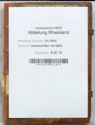 Kleve: Registrum Clivense comitis Adolfi = Nr. E