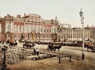 St. Pétersbourg. Le pont & le palais Anitschkow [Russland 1904]