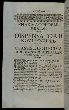Classis Duodecima Trochis Corum Rite Parandorum Rationem Veram indicans.