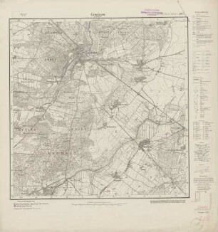 2735 (alte Nr.: 1307) Grabow a. d. Elde, Meßtischblatt (4cm - Karte)