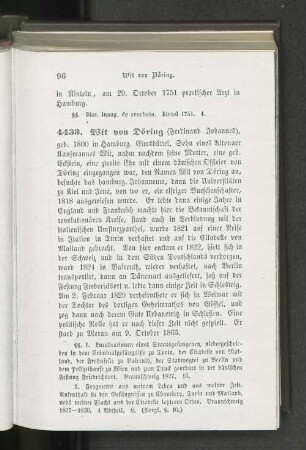 4433. Wit von Döring (Ferdinand Johannes).