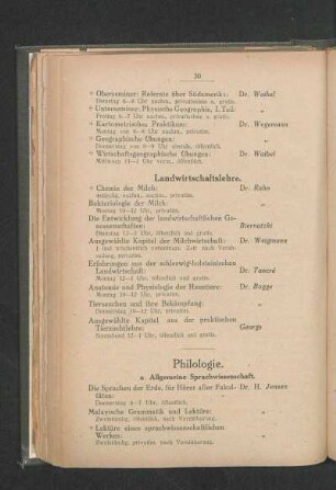 Philologie.