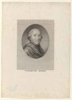 Bildnis des Clemente Bondi