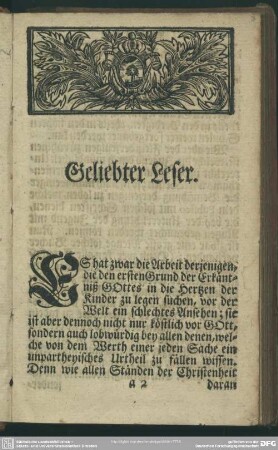 Geliebter Leser
