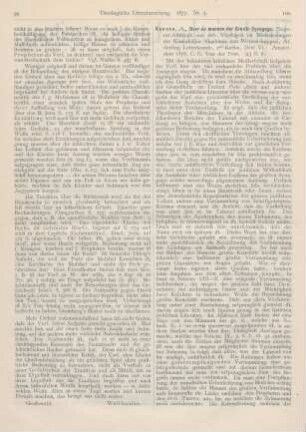 100-101 [Rezension] Kuenen, A., Over de mannen der Groote Synagoge