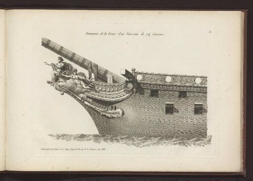 Ornements de la Proue d'un Vaisseau de 74 Canons.