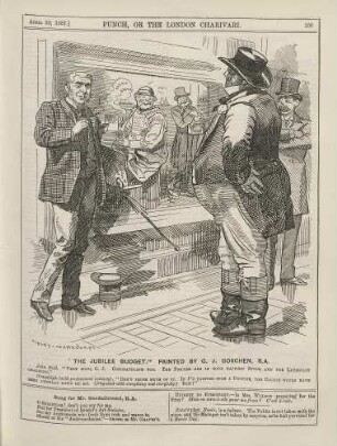 "The jubilee budget." Painted by G. J. Goschen, R.A.