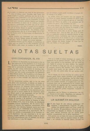 Notas sueltas