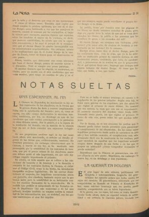 Notas sueltas