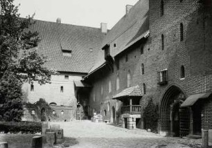 Marienburg, Ordensschloss : Marienburg (Malbork/Polen). Ordensschloss, Hochschloss (Konventshaus). Innenhof