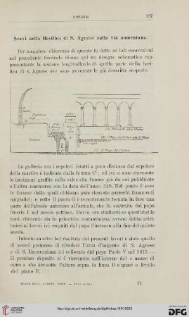 Scavi nella Basilica di S. Agnese sulla via nomentana