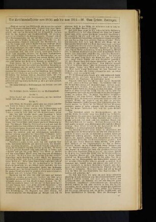 Die Kontinentalsperre von 1806 und die von 1914-16.