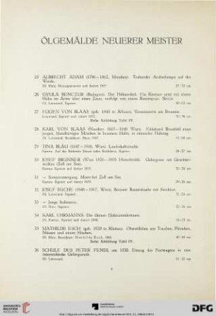 Ölgemälde neuerer Meister (Nr. 25-51)