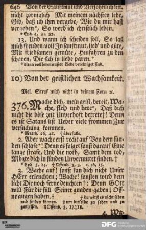 Von der geistlichen Wachsamkeit.