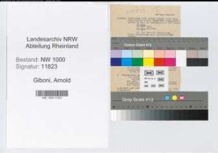 Entnazifizierung Arnold Giboni, geb. 00.00.0000 ()