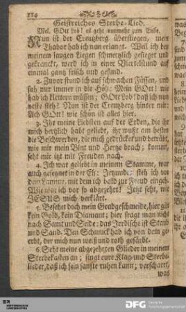 Geistreiches Sterbe-Lied.