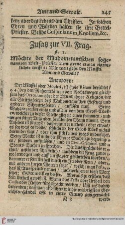 Zusatz zur VII. Frag