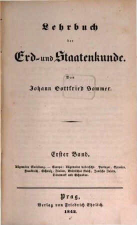 Lehrbuch der Erd- und Staatenkunde, 1