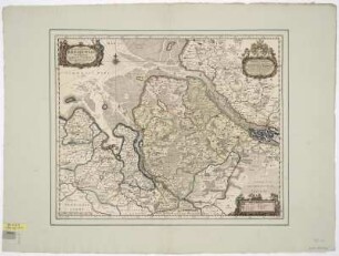 Karte vom Herzogtum Bremen, 1:340 000, Kupferstich, um 1658