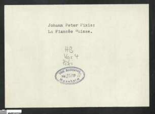 Johann Peter Pixis, Ouverture de l' Opera: Almazinde par J. P. Pixis