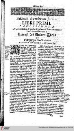 Libri Primi Pars Secunda