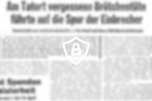 Am Tatort vergessene Brötchentüte führte auf die Spur der Einbrecher