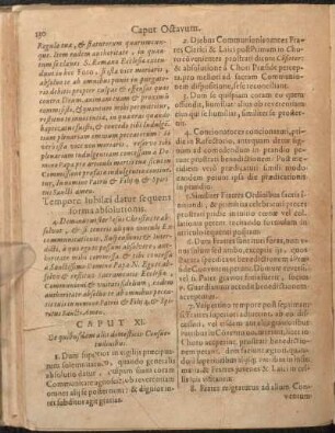 Caput XI [i.e. IX]. De quibusdam alijs domesticis Consuetudinibus.