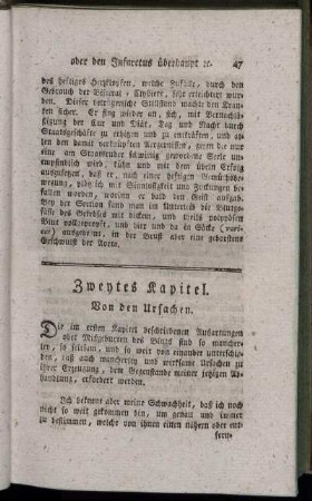 Zweytes Kapitel. Von den Ursachen.