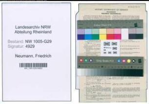 Entnazifizierung Friedrich Neumann , geb. 03.12.1904 (Bahnamtmann)