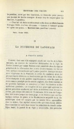 II. La Duchesse de Langeais