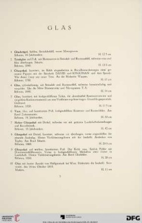 Glas (Nr. 1-124)