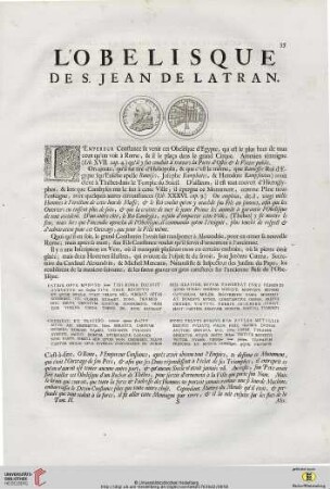 L’Obelisque de S. Jean de Latran