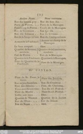 III.e Canton.