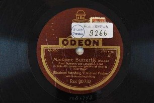 Madame Butterfly : Duett Butterfly und Pinkerton, 1. Akt; 1. Teil: "Die prunkende Schleife laß endlich mich lösen" / (Puccini)