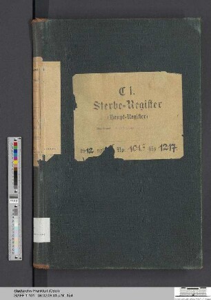 Sterberegister Stadt Frankfurt (Oder) 1912, Urkunde 1015-1217