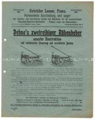 Zweireihiger Rübenheber